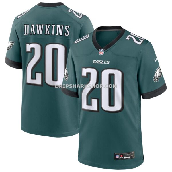 Mens Nike Brian Dawkins Midnight Green Philadelphia Eagles Team Retired Player Game Jersey