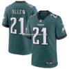 NFL26788aG04-18317d Mens Nike Eric Allen Midnight Green Philadelphia Eagles Team Retired Player Game Jersey