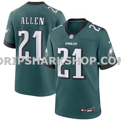 Mens Nike Eric Allen Midnight Green Philadelphia Eagles Team Retired Player Game Jersey