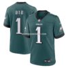 Mens Nike Midnight Green Philadelphia Eagles Number 1 Dad Game Jersey