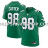 NFL268b40M01-34b43a Mens Nike Jalen Carter Kelly Green Philadelphia Eagles Alternate Game Jersey