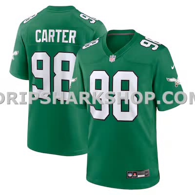Mens Nike Jalen Carter Kelly Green Philadelphia Eagles Alternate Game Jersey