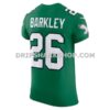 Mens Nike Saquon Barkley Kelly Green Philadelphia Eagles Alternate Vapor Fuse Elite Jersey