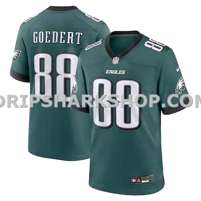 Mens Nike Dallas Goedert Midnight Green Philadelphia Eagles Team Game Jersey