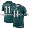 Mens Nike Aj Brown Green Philadelphia Eagles Legend Player Performance Top