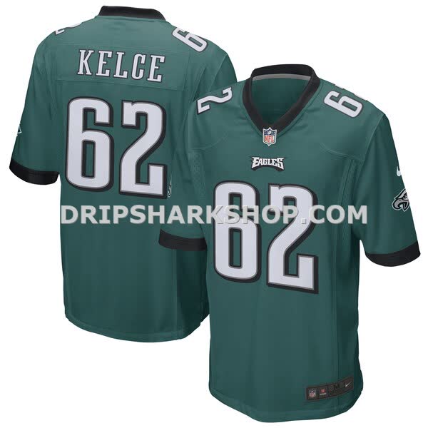 Mens Nike Jason Kelce Midnight Green Philadelphia Eagles Game Jersey Pi3892000