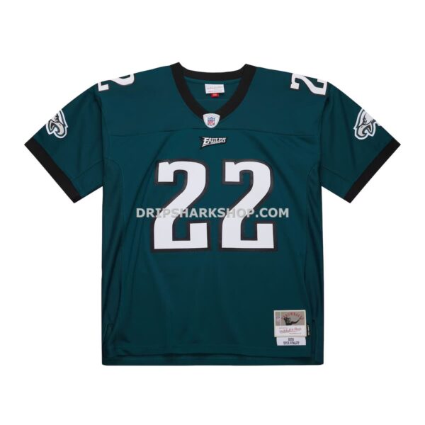Mens Mitchell And Ness Duce Staley Midnight Green Philadelphia Eagles 2002 Legacy Replica Jersey