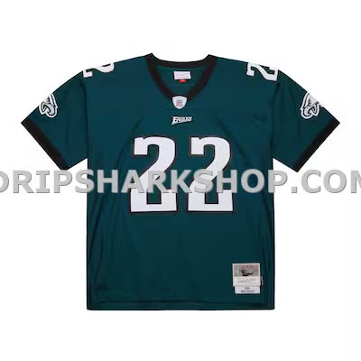 Mens Mitchell And Ness Duce Staley Midnight Green Philadelphia Eagles 2002 Legacy Replica Jersey