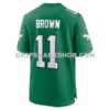 Mens Nike Aj Brown Kelly Green Philadelphia Eagles Alternate Game Player Jersey