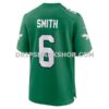 Mens Nike Devonta Smith Kelly Green Philadelphia Eagles Alternate Game Player Jersey