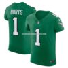 Mens Nike Jalen Hurts Kelly Green Philadelphia Eagles 2nd Alternate Vapor Fuse Elite Jersey