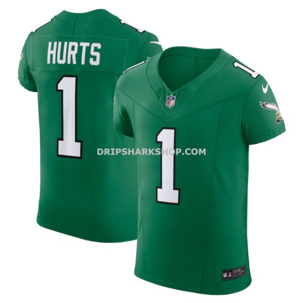 Mens Nike Jalen Hurts Kelly Green Philadelphia Eagles 2nd Alternate Vapor Fuse Elite Jersey