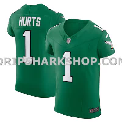 Mens Nike Jalen Hurts Kelly Green Philadelphia Eagles 2nd Alternate Vapor Fuse Elite Jersey