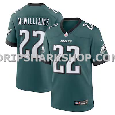 Mens Nike Mac Mcwilliams Midnight Green Philadelphia Eagles Team Game Jersey