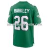 Mens Nike Saquon Barkley Kelly Green Philadelphia Eagles Alternate Game Jersey