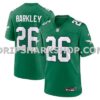 Mens Nike Saquon Barkley Kelly Green Philadelphia Eagles Alternate Game Jersey