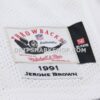 Mens Mitchell And Ness Jerome Brown White Philadelphia Eagles 1991 Authentic Throwback Retired Player Jersey