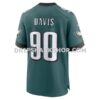 Mens Nike Jordan Davis Midnight Green Philadelphia Eagles Team Game Jersey
