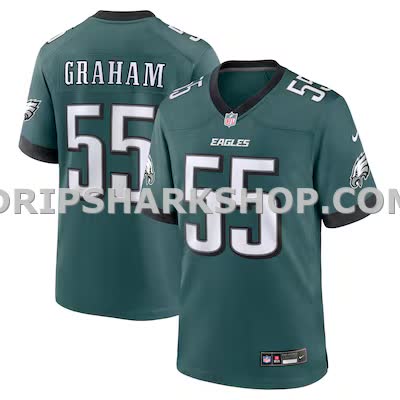 Mens Nike Brandon Graham Midnight Green Philadelphia Eagles Team Game Jersey