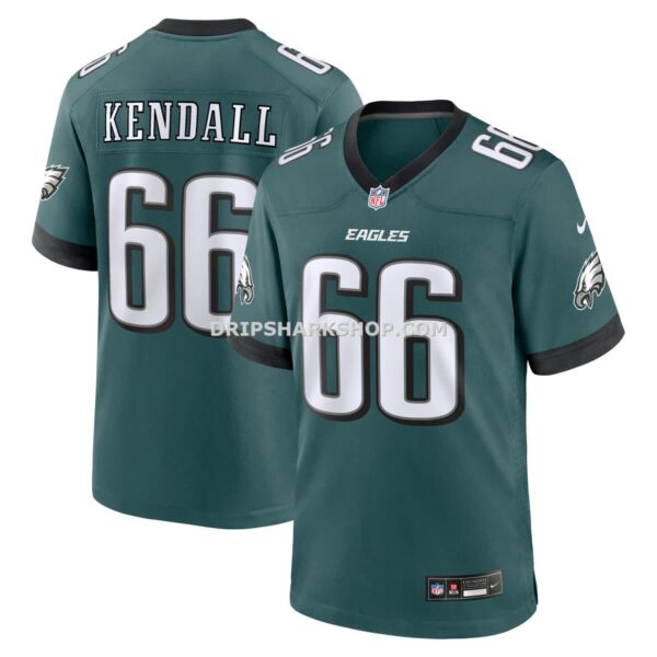 Mens Nike Drew Kendall Midnight Green Philadelphia Eagles Team Game Jersey