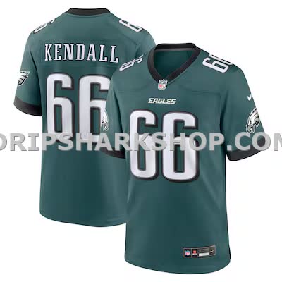 Mens Nike Drew Kendall Midnight Green Philadelphia Eagles Team Game Jersey