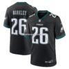 NFL26bc6cG04-4383ca Mens Nike Saquon Barkley Black Philadelphia Eagles Alternate Game Jersey