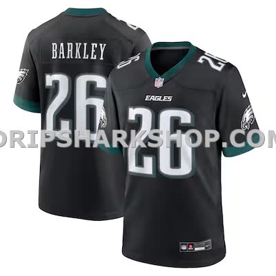 Mens Nike Saquon Barkley Black Philadelphia Eagles Alternate Game Jersey