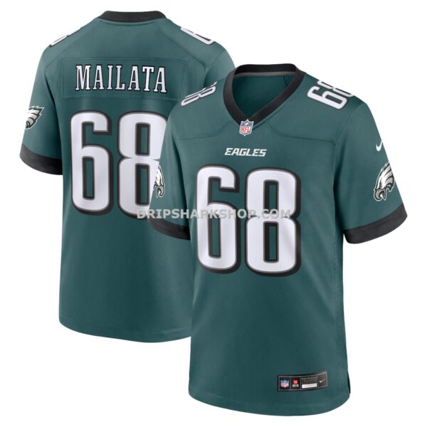 Mens Nike Jordan Mailata Midnight Green Philadelphia Eagles Team Game Jersey
