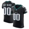 Mens Nike Black Philadelphia Eagles Alternate Vapor Fuse Elite Custom Jersey