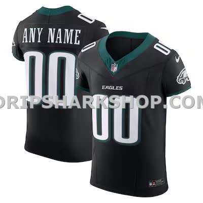 Mens Nike Black Philadelphia Eagles Alternate Vapor Fuse Elite Custom Jersey