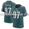 Mens Nike Moro Ojomo Midnight Green Philadelphia Eagles Team Game Jersey