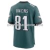 Mens Nike Terrell Owens Midnight Green Philadelphia Eagles Team Retired Game Jersey
