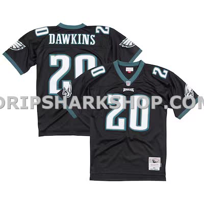 Mens Mitchell And Ness Brian Dawkins Black Philadelphia Eagles Legacy Replica Jersey