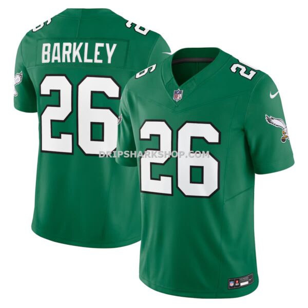 NFL26c8d1G04-8e9366 Mens Nike Saquon Barkley Kelly Green Philadelphia Eagles Alternate Vapor Fuse Limited Jersey