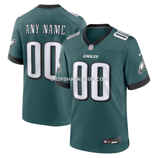 Mens Nike Midnight Green Philadelphia Eagles Custom Game Jersey