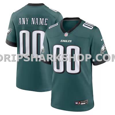 Mens Nike Midnight Green Philadelphia Eagles Custom Game Jersey