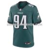 Mens Nike Byron Young Midnight Green Philadelphia Eagles Team Game Jersey