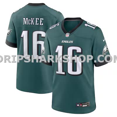 Mens Nike Tanner Mckee Midnight Green Philadelphia Eagles Team Game Jersey