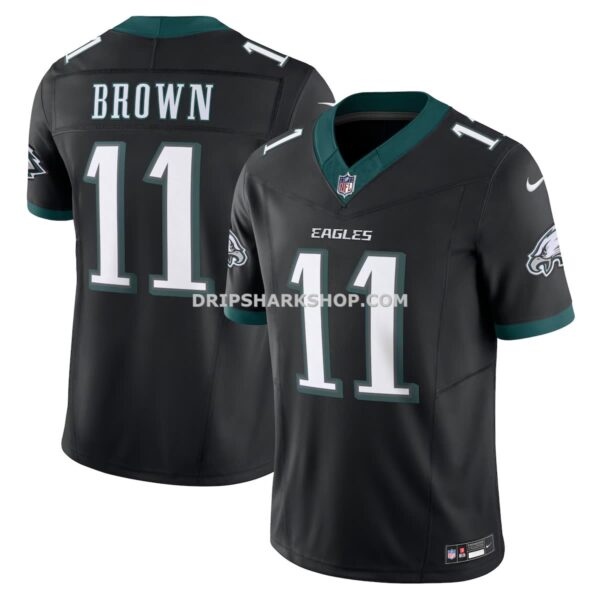 Mens Nike Aj Brown Black Philadelphia Eagles Alternate Vapor Fuse Limited Jersey