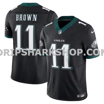 Mens Nike Aj Brown Black Philadelphia Eagles Alternate Vapor Fuse Limited Jersey