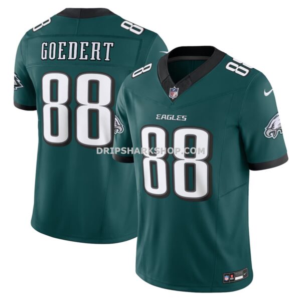 Mens Nike Dallas Goedert Midnight Green Philadelphia Eagles Vapor Fuse Limited Jersey