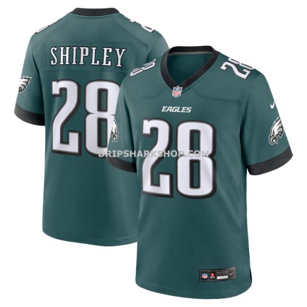 Mens Nike Will Shipley Midnight Green Philadelphia Eagles Team Game Jersey