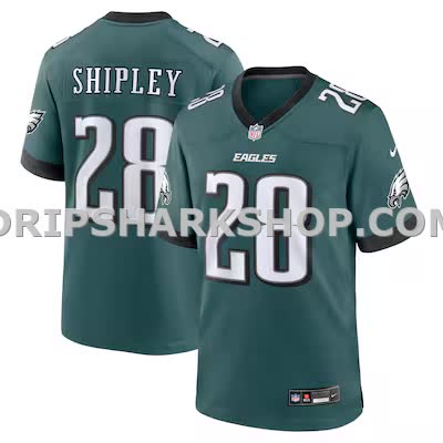 Mens Nike Will Shipley Midnight Green Philadelphia Eagles Team Game Jersey