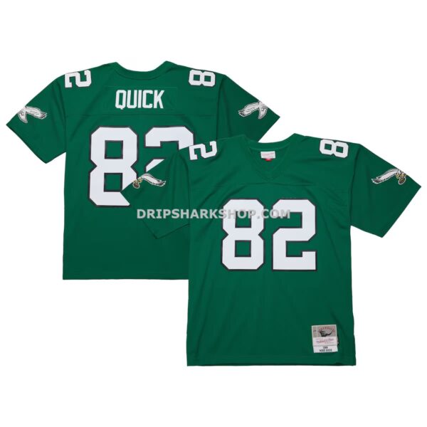 Mens Mitchell And Ness Mike Quick Kelly Green Philadelphia Eagles Legacy Replica Jersey