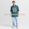 Mens Nike Lane Johnson Midnight Green Philadelphia Eagles Team Game Jersey