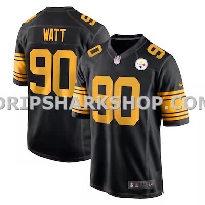 Mens Nike Tj Watt Black Pittsburgh Steelers Alternate Game Jersey