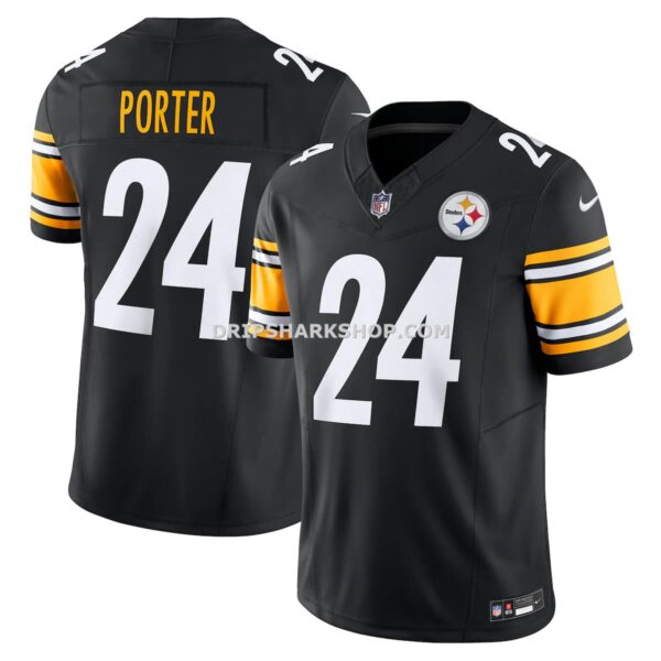 Mens Nike Joey Porter Jr Black Pittsburgh Steelers Vapor Fuse Limited Jersey