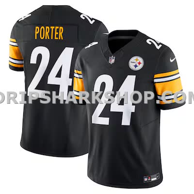 Mens Nike Joey Porter Jr Black Pittsburgh Steelers Vapor Fuse Limited Jersey
