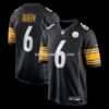 NFL270382G04-dd7661 Mens Nike Patrick Queen Black Pittsburgh Steelers Game Jersey