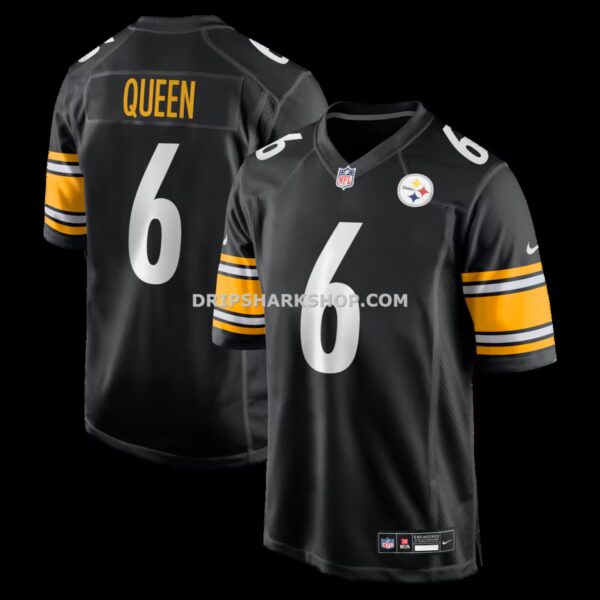 NFL270382G04-dd7661 Mens Nike Patrick Queen Black Pittsburgh Steelers Game Jersey